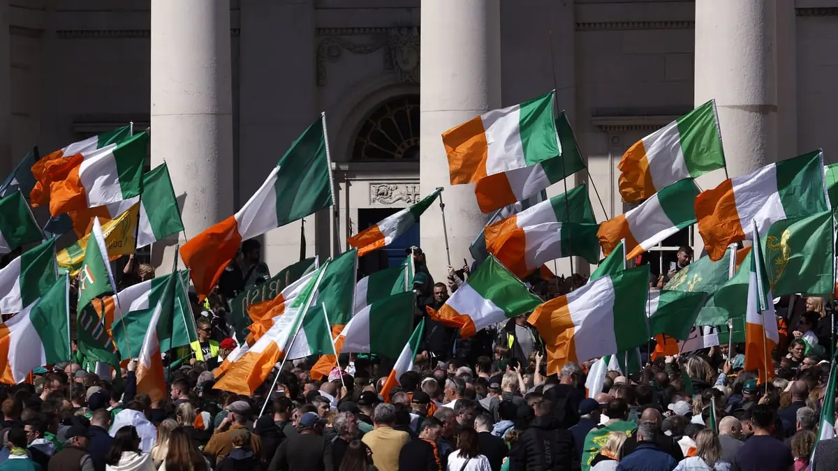 Fact check: Image of protest in Dublin is from April 2025