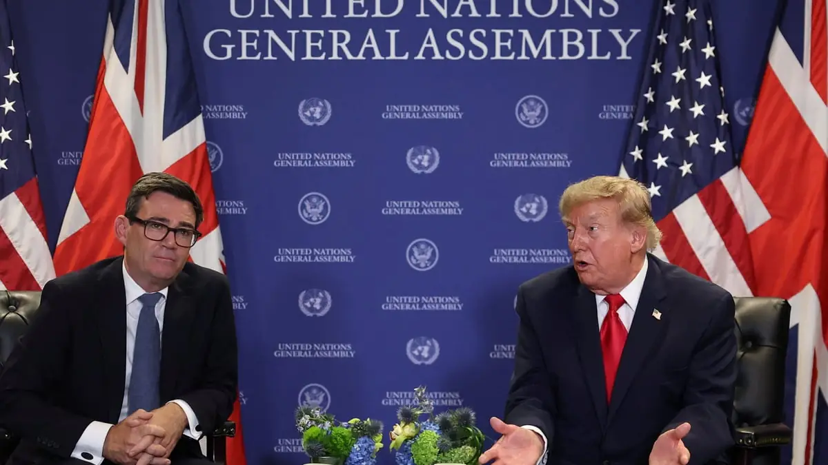 Trump says Chagos handover deal is ‘terrible’ and Burnham is ‘looking at it’