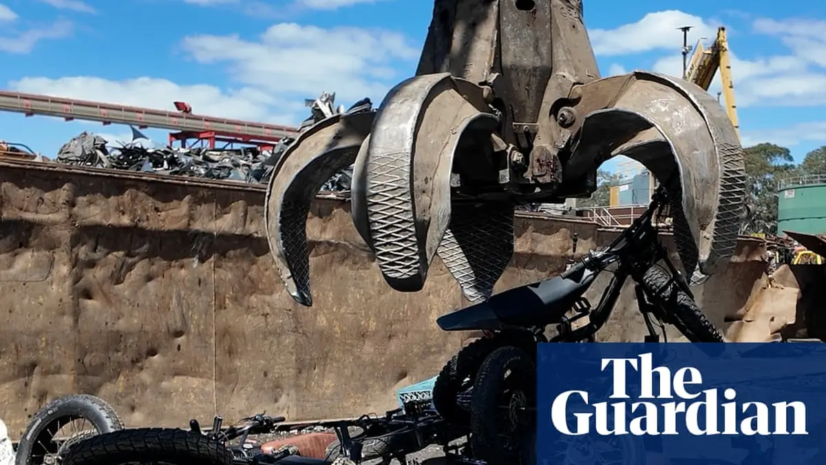 ‘Where illegal ebikes go to die’: first bikes seized under new laws in NSW crushed